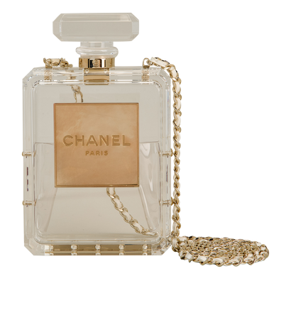 Perfume N 5 Bottle Clutch Chain, front view